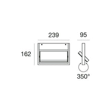 Tablet Mono Emission L24cm Wall Light