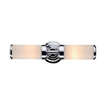 Century Double Wall Bracket Polished Chrome with Opal Glass