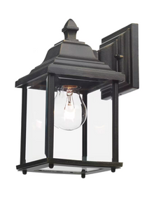 Doyle Wall Bracket Lantern Black Gold