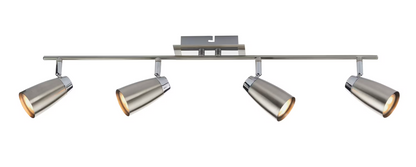 Loft 4-Light Bar Spotlight with Polished Chrome Accents