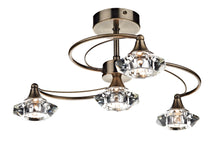 Dar Luther 4 Light Semi-Flush Ceiling Light