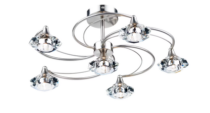 Luther 6-Light Semi Flush
