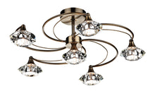 Dar Luther 6-Light Semi-Flush Ceiling Light