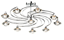 Dar Luther 10-Light Semi-Flush Ceiling Light