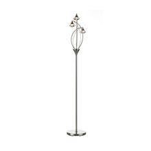 Luther 3-Light Floor Lamp with Crystal Glass