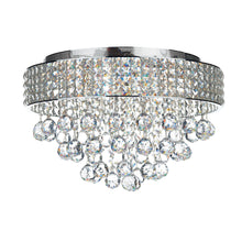 5-Light Flush Mount Polished Chrome