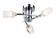 Dar Morgan 3-Light Semi Flush Ceiling Light