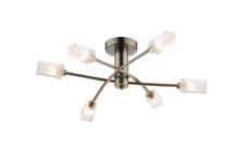 Dar Morgan 6-Light Semi Flush Ceiling Light