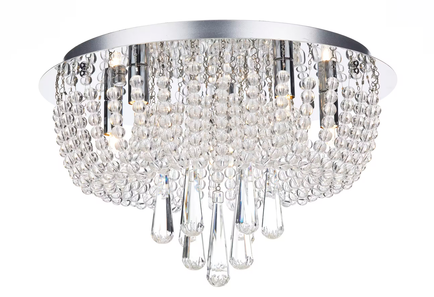 Saigon 5-Light Crystal Flush Mount