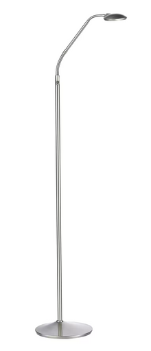 Wellington LED Floor Lamp Satin Chrome
