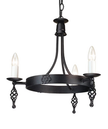 Belfry 3-Light Chandelier Black