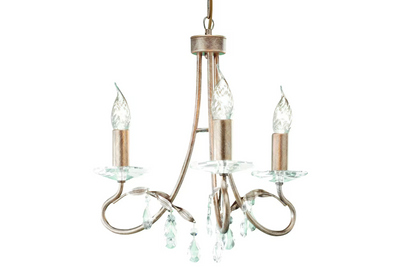 Christina 3-Light Chandelier Silver/Gold