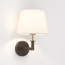 Club Wall Light in Bronze and Natural Brass
