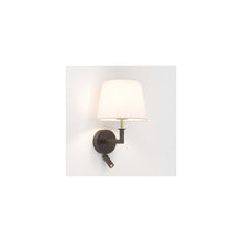 Club Reader Wall Light in Bronze and Natural Brass