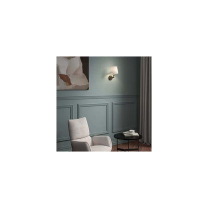 Club Wall Light in Bronze and Natural Brass