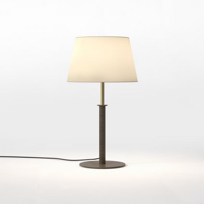 Club Table Lamp in Bronze/Natural Brass
