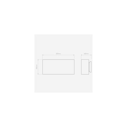 Comino 320 Wall Light in Plaster White