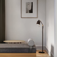 Edward Floor Lamp in Matt Black and Matt Gold
