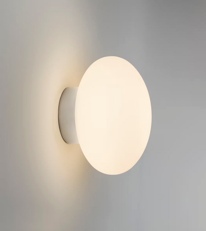 Zeppo White Glass Wall Light