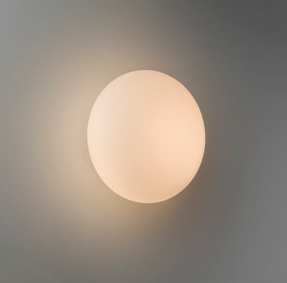 Zeppo White Glass Wall Light
