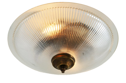 Nicosa Shallow Holophane Flush Ceiling Light