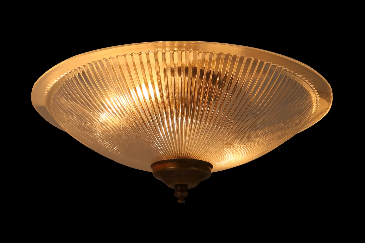 Nicosa Shallow Holophane Flush Ceiling Light