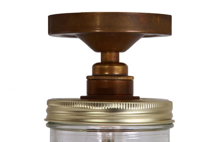 Jam Jar Flush Ceiling Fitting