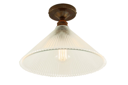 Hanoi Vintage Holophane Flush Ceiling Fitting