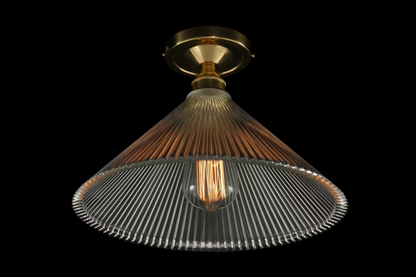 Hanoi Vintage Holophane Flush Ceiling Fitting