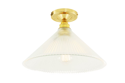 Hanoi Vintage Holophane Flush Ceiling Fitting