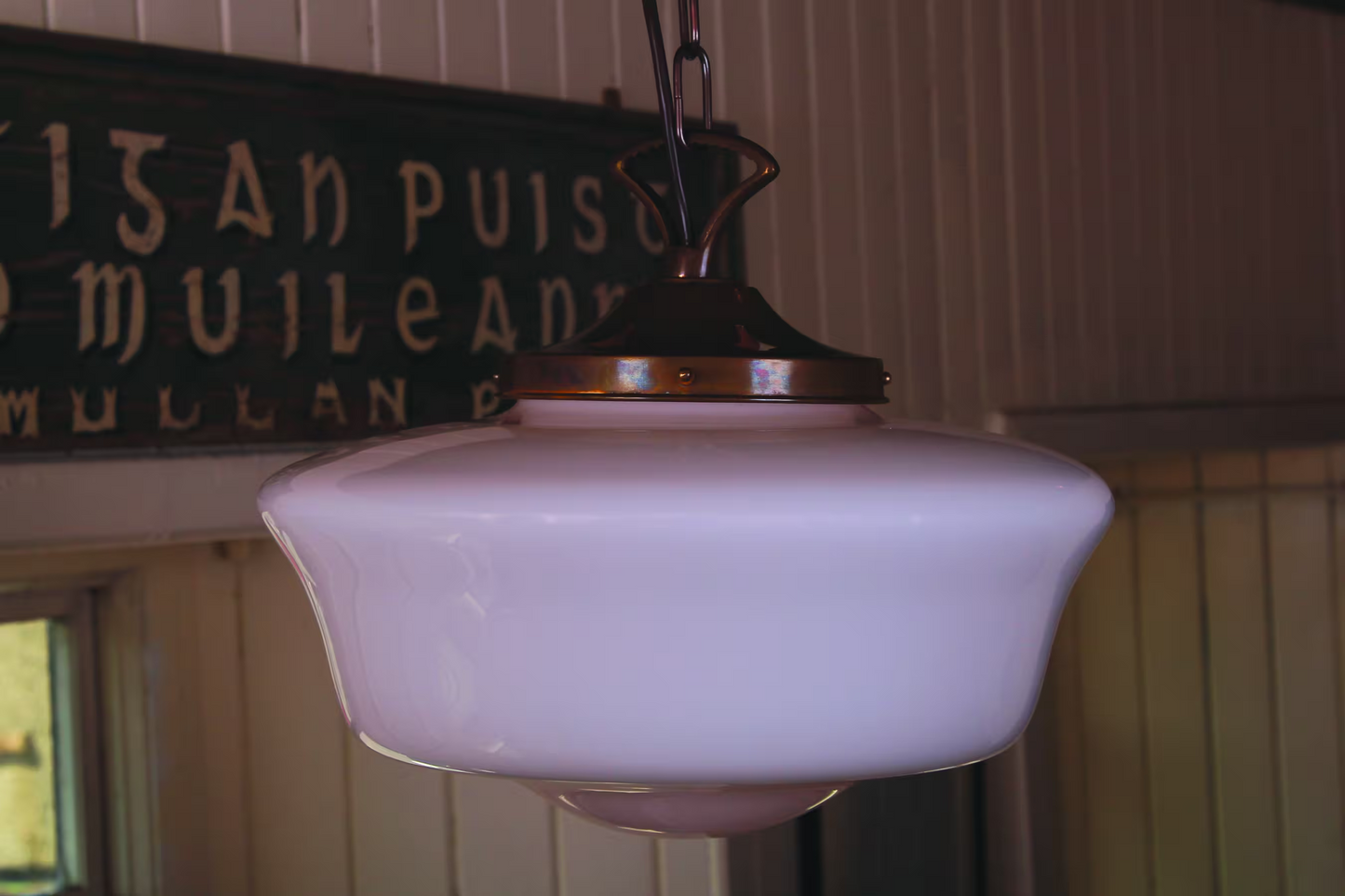 1920's 35cm Schoolhouse Pendant