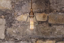Lyx Adjustable Traditional Pendant with Clear Glass Shade