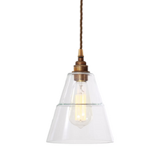 Lyx Adjustable Traditional Pendant with Clear Glass Shade