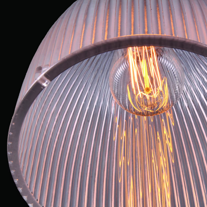 Corvera Holophane Glass Pendant