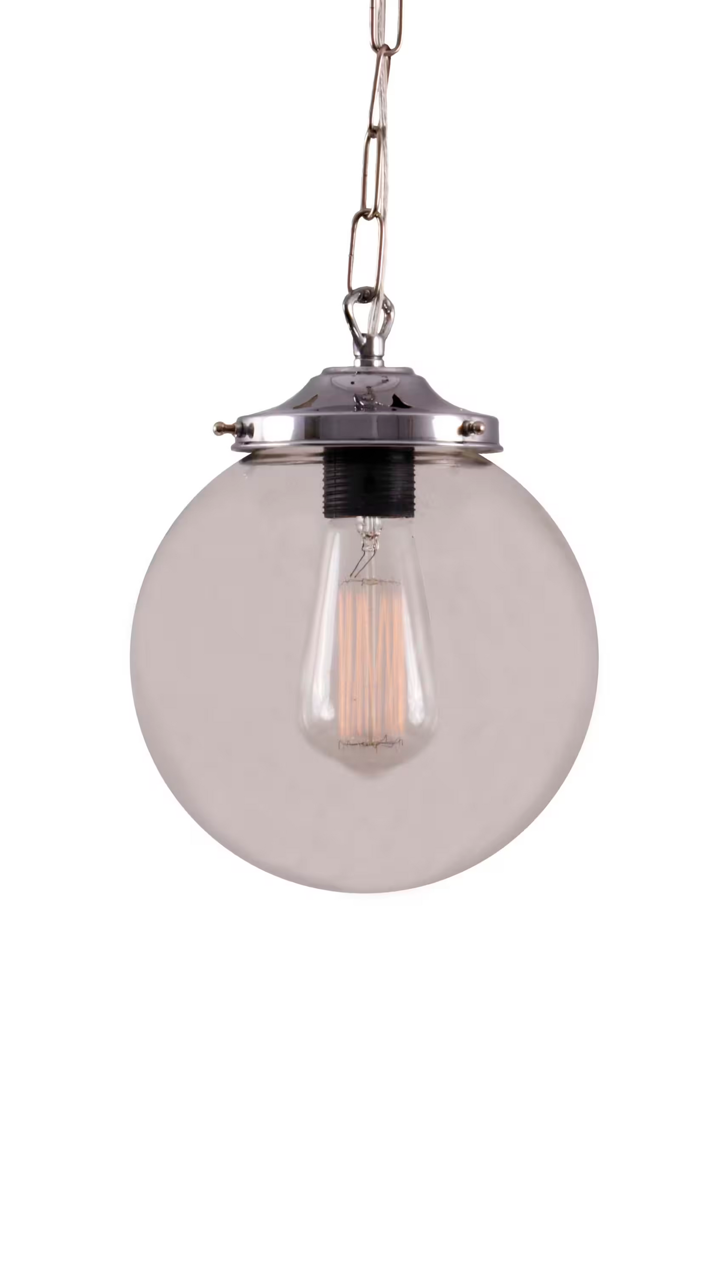 Riad Clear Glass Globe Pendant Light