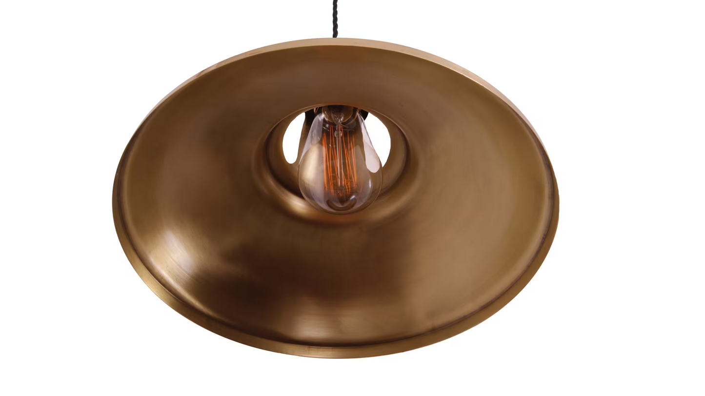 Geneva Industrial Brass Pendant