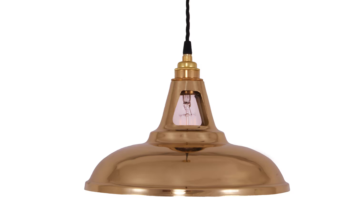 Geneva Industrial Brass Pendant