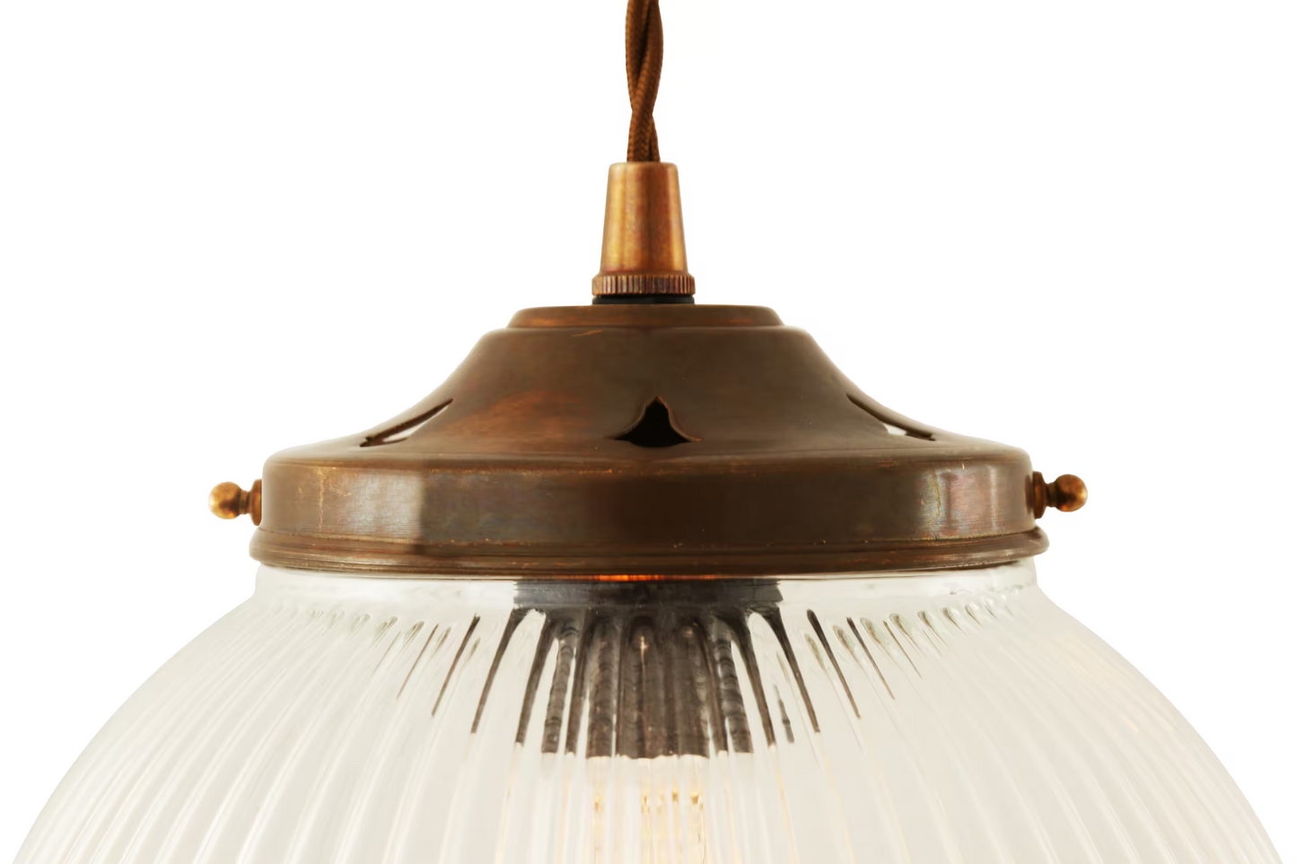 Stanley 20cm Holophane Globe Pendant