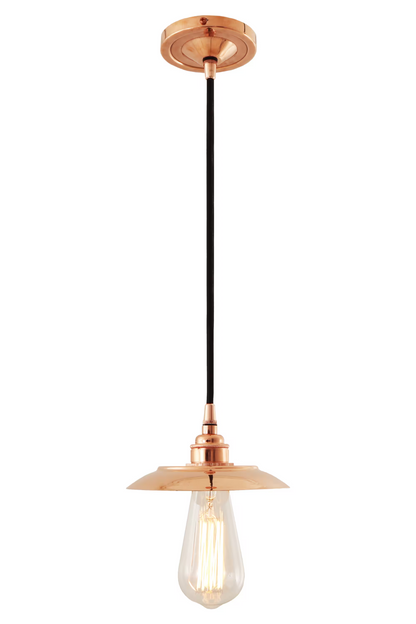 Suva Industrial Pendant Polished Copper