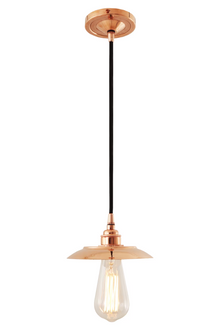Suva Industrial Pendant Polished Copper
