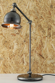 Dale Vintage Brass Bell Shade Table Lamp