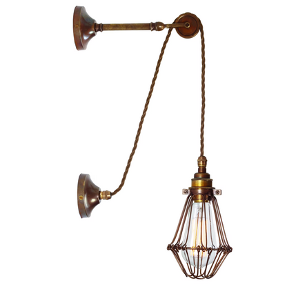 Apoch Vintage Pulley Cage Wall Light