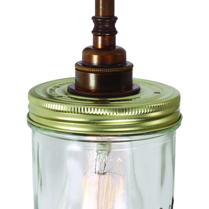 Jam Jar Industrial Wall Light
