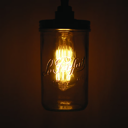 Jam Jar Industrial Wall Light