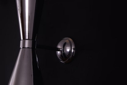 Amias Mid-Century Double Brass Cone Wall Light