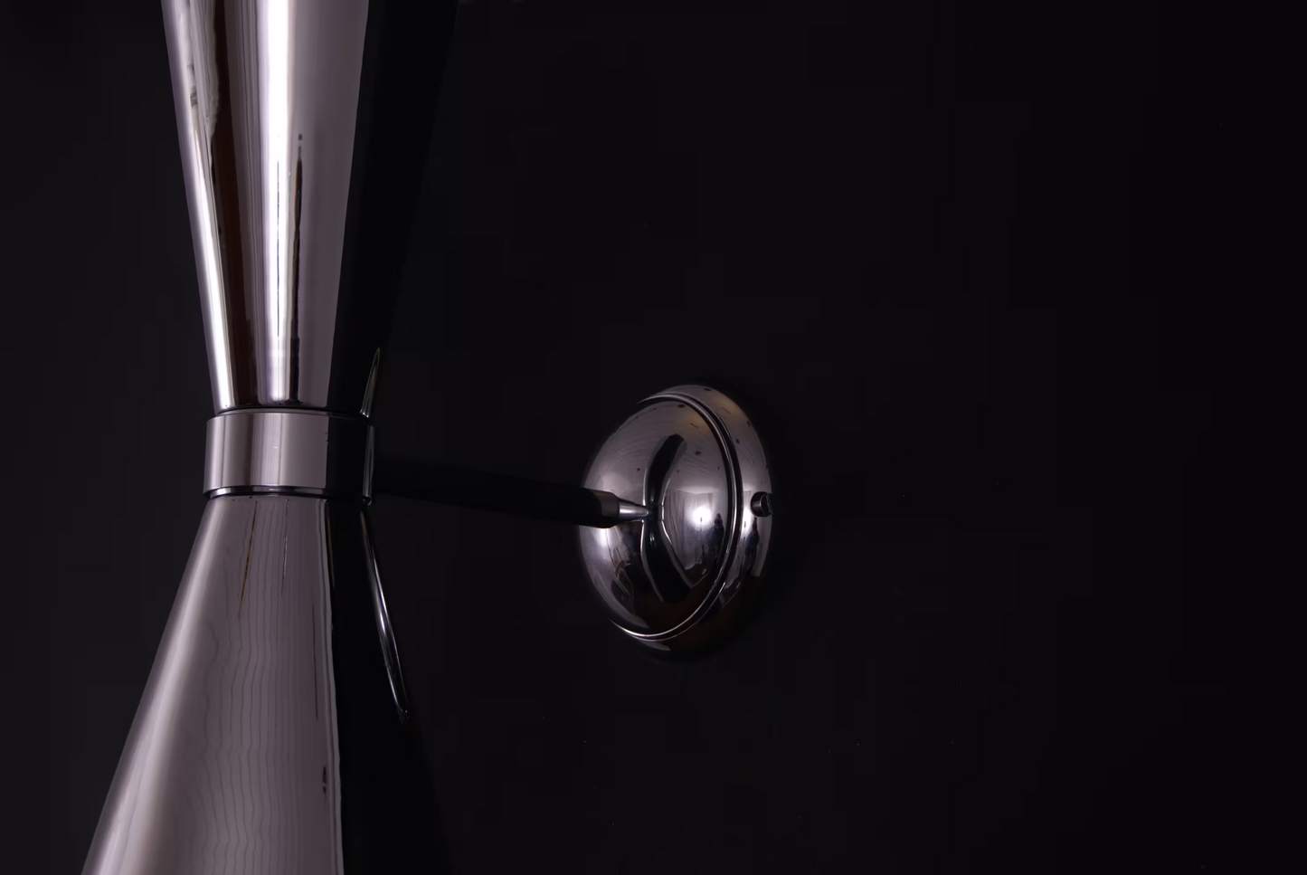 Amias Mid-Century Double Brass Cone Wall Light