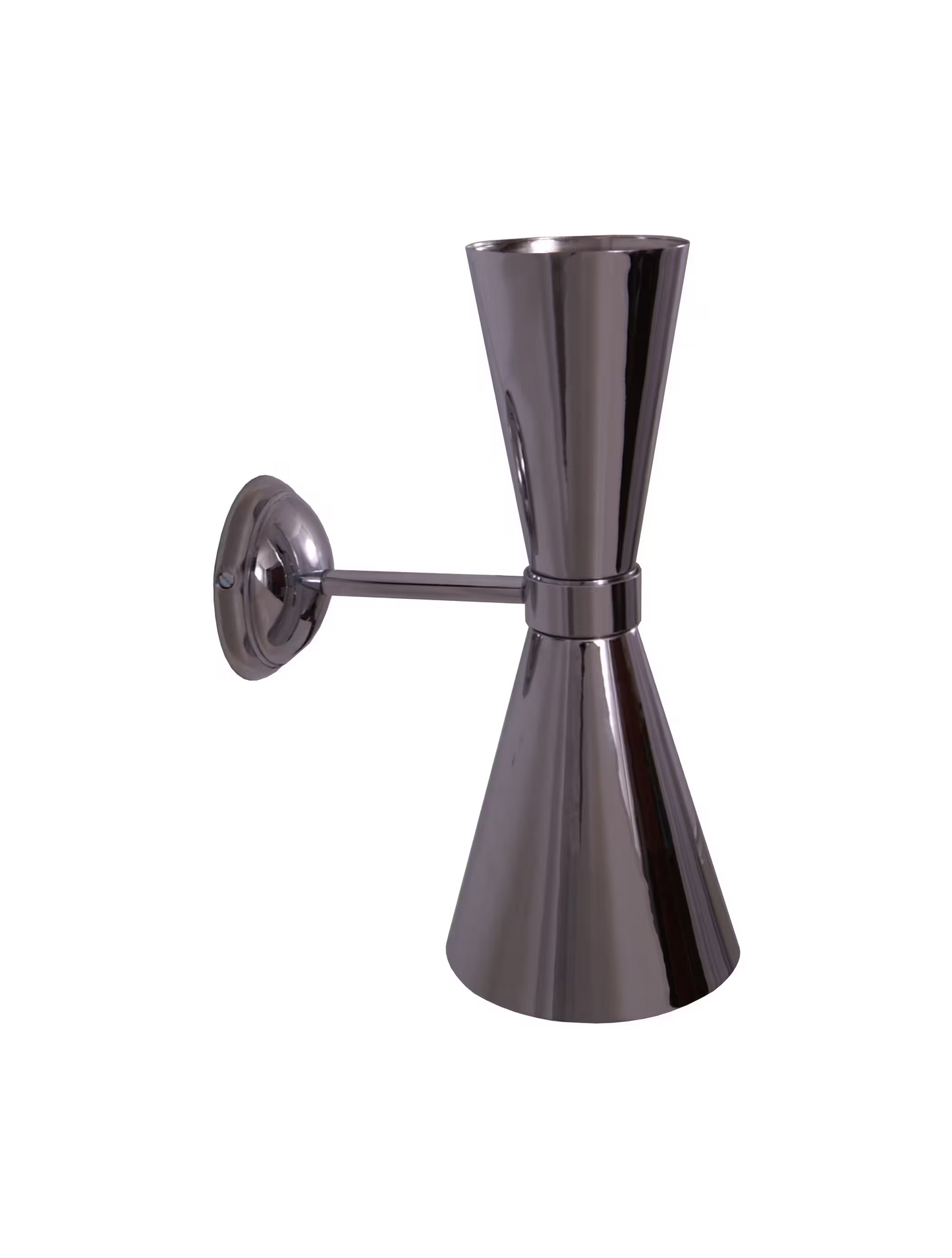 Amias Mid-Century Double Brass Cone Wall Light