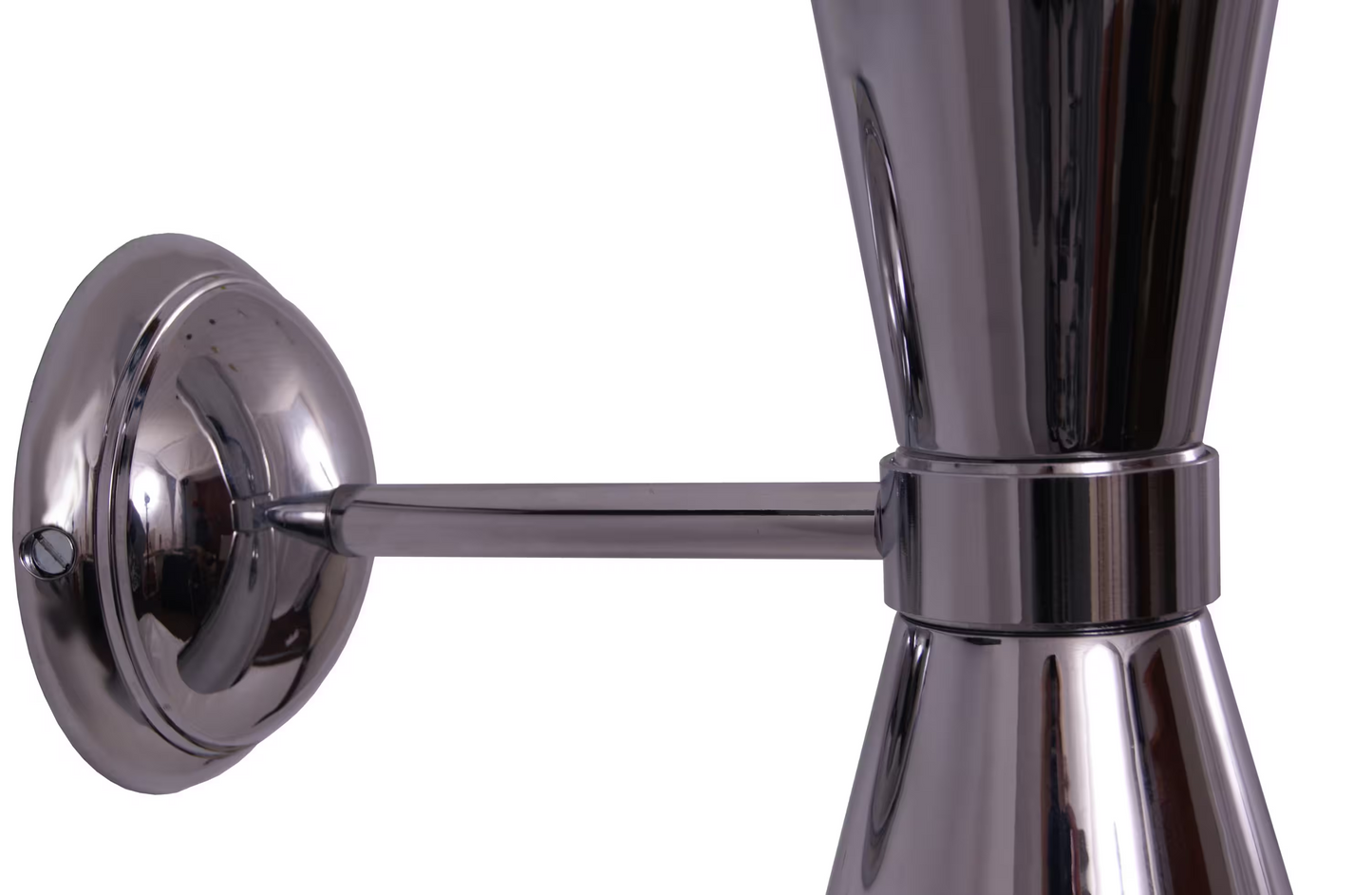 Amias Mid-Century Double Brass Cone Wall Light