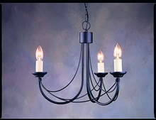 Carisbrooke 3-Light Chandelier Black