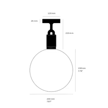 Forked Globe Ceiling Light
